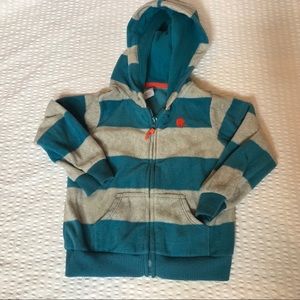 Toddler Boy striped fleece Jacket by Carters